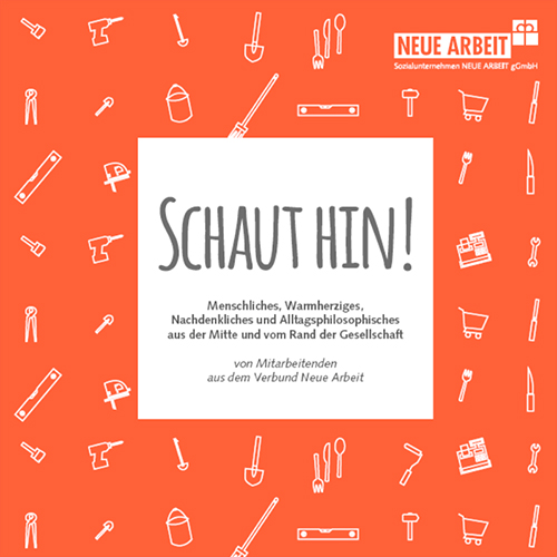 Cover des Geschichtenhefts zum Thema "Schaut Hin!"